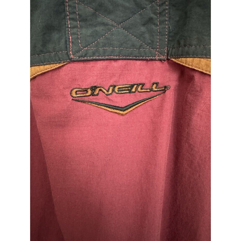 O'Neil Ski/Snowboard Jacket hooded Vintage 90s Lightweight Size XL Color block - Picture 3 of 11